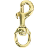 Whitecap 1" Eye Swivel Piston Snap, Brass - S-1103