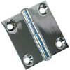 Whitecap 2" x 2" Butt Hinge, Chrome Plated Zamac - S-1497C