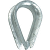 Whitecap 5/16" Bar Rope Thimble, Galvanized Steel - S-1541