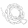 Whitecap 1/4" x 4' Anchor Chain, White Vinyl Coated Galvanized Steel - S-1582