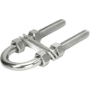 Whitecap 1/2" Bar x 3-7/16" Thread Bow Eye, Stainless Steel - S-5023