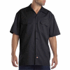 Dickies® Men's Short Sleeve Work Shirt, M Black - 1574BK