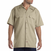 Dickies® Men's Short Sleeve Work Shirt, 3X Khaki - 1574KH