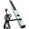 Wiremold 2008BCS20R Surge Strip, 600V, (8) 20A Outlets, 6' Cord