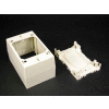 Wiremold 2344 1-Gang Extra Deep Device Box, Ivory, 4-3/4"L