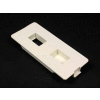 Wiremold 5507frj Flush Dual Rj Connector Faceplate, Ivory