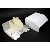 Wiremold 5510D Divided Entrance End Fitting, Ivory, 6-7/8"L