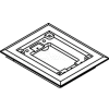 Wiremold 817c Floor Box 1-Gang Carpet Flange, Brass - Pkg Qty 5