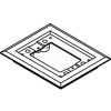 Wiremold 817pcc-Brn Floor Box 1-Gang Carpet Flange, Brown - Pkg Qty 5