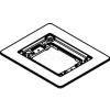 Wiremold 818tcal Floor Box 1-Gang Combination Carpet & Tile Flange, Aluminum - Pkg Qty 5