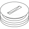 Wiremold 825a-1/2 Floor Box 800 Series Abandon Plug, Brass, 1/2" - Pkg Qty 10