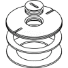 Wiremold 825ck-1/2 Floor Box 800 Series Conversion Kit Cover, Brass, 1/2" - Pkg Qty 5