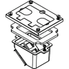 Wiremold 828comtc Floor Box Cover Kit To Allow Recessing Communication Devices, Brass - Pkg Qty 5