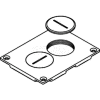 Wiremold 828sptc Floor Box Duplex Receptacle Cover W/Screw Plugs, Brass - Pkg Qty 10