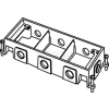 Wiremold 880CM3-1 Floor Box 3-Gang Shallow Box, Fully Adjustable
