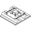 Wiremold 8801S-FC Omnibox Series 1-Gang Floor Box, Fire Classified Flush