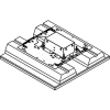 Wiremold 8802S-FC Floor Box 2-Gang Floor Box, Fire Classified, Flush