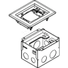 Wiremold 880W1817B Floor Box 1-Gang Floor Box, With 817B Brass Flange