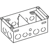 Wiremold 880W2 Floor Box 2-Gang Steel Box, For Wood Floors