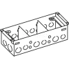 Wiremold 880W3 Floor Box 3-Gang Steel Box, For Wood Floors