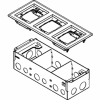 Wiremold 880W3838TCAL Floor Box 880W3 Series Box W/3 Gang 838TCAL, Aluminum Cover