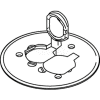 Wiremold 895p-Brz Floor Box Cover Plate W/Duplex Flip Lids, For Carpet Or Tile, Bronze - Pkg Qty 8