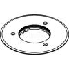 Wiremold 896 Floor Box Cover Plate, Brass, For Carpet W/2 5/8" Opening - Pkg Qty 8