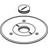 Wiremold 896ck-1 Floor Box Cover Plate, Brass, For Carpet W/1" Opening - Pkg Qty 8