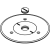 Wiremold 896ck-3/4 Floor Box Cover Plate, Brass, For Carpet W/3/4" Opening - Pkg Qty 8