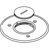 Wiremold 896ck Floor Box Cover Plate, Brass, For Carpet W/2 1/4" Opening - Pkg Qty 8
