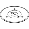 Wiremold 896pck-Brz Floor Box Cover, Bronze Polycarbonate, W/2-5/8", 1", And 3/4" Openings - Pkg Qty 8