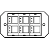 Wiremold 8act6a Poke-Thru 1-Gang 6a Activate Plate - Pkg Qty 5