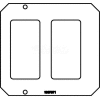 Wiremold 8CREST Poke-Thru 2-Gang Crestron Plate