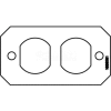Wiremold 8dp Poke-Thru 1-Gang Duplex Plate - Pkg Qty 10