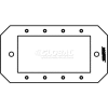 Wiremold 8maap Poke-Thru 1-Gang Extron Maap Plate - Pkg Qty 10