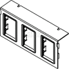 Wiremold C10105p-3act Floor Box Ac10105 Plate W/(3) 6a Mini Adapter Bezels - Pkg Qty 10