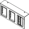 Wiremold C10105p-3rt Floor Box Ac10105 Plate W/(3) Ortonics Lt Gray Bezels - Pkg Qty 10