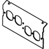 Wiremold C8004P-2DBP Floor Box AC8840 & AC8104 Plate (2) Duplex Devices KOs