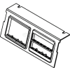 Wiremold C8004p-2rt Floor Box Ac8104 & Ac8840 Plate For (2) Ortronics Bezels - Pkg Qty 10