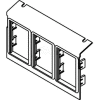 Wiremold C8005p-3act Floor Box Ac8105 & Ac8850 Plate (3)6a Mini Adapter Bezels - Pkg Qty 10