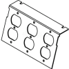 Wiremold C8005p-3dbp Floor Box Ac8105 & Ac8850 Plate (3) Duplex Devices Kos - Pkg Qty 10