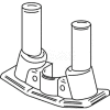 Wiremold Com75 Poke-Thru Communication Adapter, For (2) 3/4" Connections - Pkg Qty 12