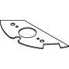 Wiremold Crfb-Sr1-1 Floor Box Single Receptacle Plate, For Round Raised Floor Box - Pkg Qty 10