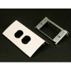 Wiremold Ds4047d-Bk Single Channel Duplex Device. Matte Black, 6"L