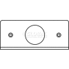 Wiremold Fifp-1.390 Poke-Thru 1-Gang Plate, (1) 1.390" Ko - Pkg Qty 20