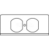 Wiremold Fifp-R Poke-Thru 1-Gang Duplex Recept. Plate - Pkg Qty 20