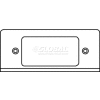 Wiremold Fifp-Ss Poke-Thru 1-Gang Plate, (1) Surge Suppression - Pkg Qty 20