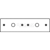 Wiremold Fp50-50 Poke-Thru 2-Gang Plate W/(2) 1/2" Kos - Pkg Qty 20