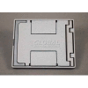 Wiremold Fpbtnk Floor Box Floorport Flangeless Cover Assembly, W/Solid Lid, Nickel - Pkg Qty 8