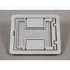 Wiremold Fpctcal Floor Box Floorport Flanged Cvr. Assembly W/Carpet Cutout, Brushed Alum. - Pkg Qty 8